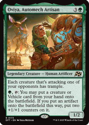 Oviya, Automech Artisan (PPDFT-173) [Promo Pack: Aetherdrift] MTG Single Wizards of the Coast