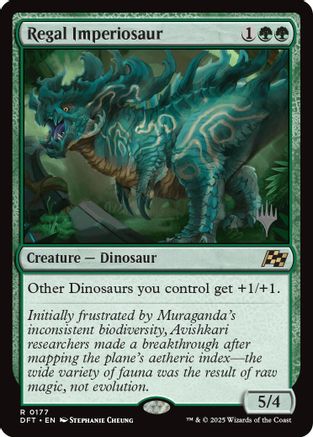 Regal Imperiosaur (PPDFT-177) [Promo Pack: Aetherdrift] Foil MTG Single Wizards of the Coast