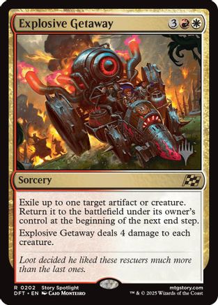 Explosive Getaway (PPDFT-202) [Promo Pack: Aetherdrift] MTG Single Wizards of the Coast