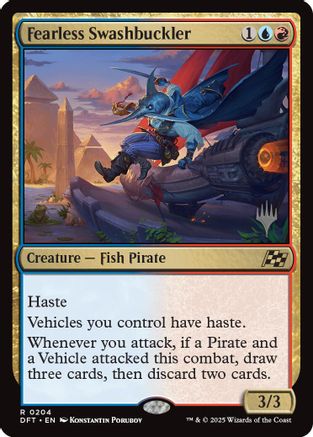 Fearless Swashbuckler (PPDFT-204) [Promo Pack: Aetherdrift] MTG Single Wizards of the Coast