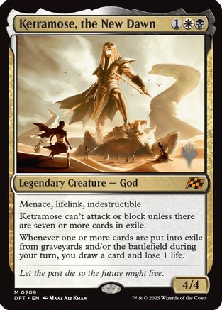 Ketramose, the New Dawn (PPDFT-209) [Promo Pack: Aetherdrift] MTG Single Wizards of the Coast