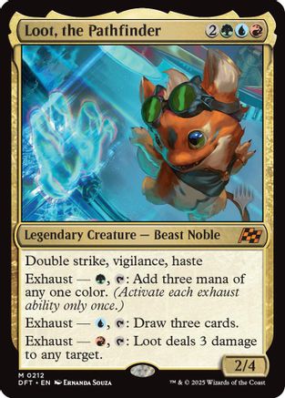 Loot, the Pathfinder (PPDFT-212) [Promo Pack: Aetherdrift] Foil MTG Single Wizards of the Coast