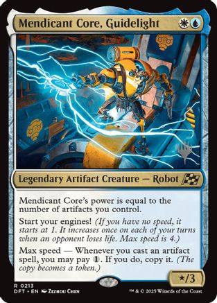 Mendicant Core, Guidelight (PPDFT-213) [Promo Pack: Aetherdrift] Foil MTG Single Wizards of the Coast
