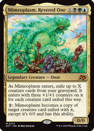 Mimeoplasm, Revered One (PPDFT-214) [Promo Pack: Aetherdrift] MTG Single Wizards of the Coast