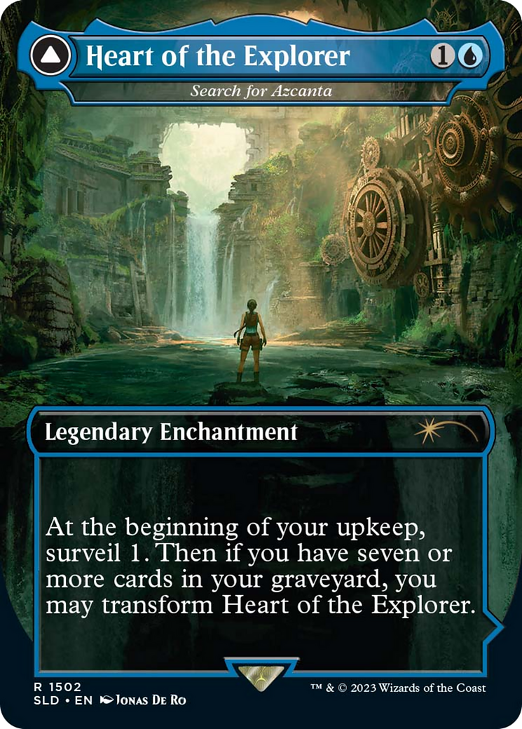 Heart of the Explorer - Search for Azcanta (SLD-1502) [Secret Lair] Drop (Borderless) Foil MTG Single Wizards of the Coast