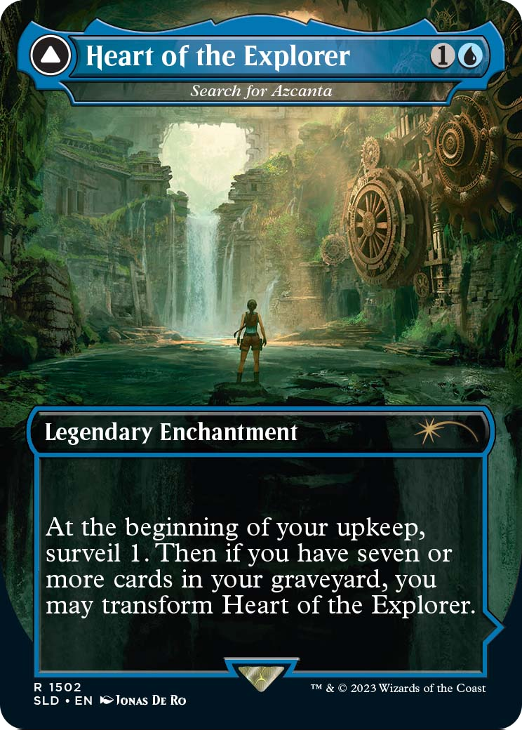 Heart of the Explorer - Search for Azcanta (SLD-1502) [Secret Lair] Drop (Borderless) Foil MTG Single Wizards of the Coast