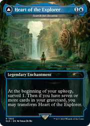 Heart of the Explorer - Search for Azcanta (SLD-1502) [Secret Lair] Drop (Borderless) Foil MTG Single Wizards of the Coast