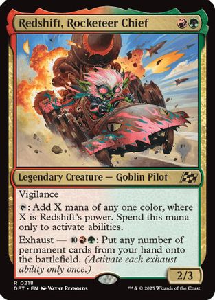 Redshift, Rocketeer Chief (PPDFT-218) [Promo Pack: Aetherdrift] MTG Single Wizards of the Coast