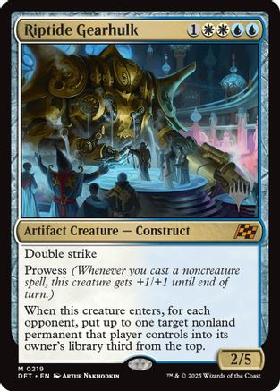 Riptide Gearhulk (PPDFT-219) [Promo Pack: Aetherdrift] MTG Single Wizards of the Coast