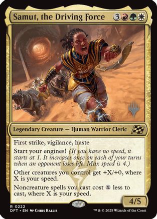 Samut, the Driving Force (PPDFT-222) [Promo Pack: Aetherdrift] MTG Single Wizards of the Coast