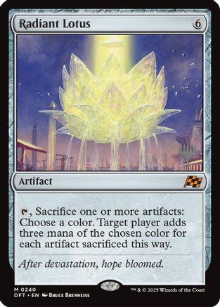 Radiant Lotus (PPDFT-240) [Promo Pack: Aetherdrift] MTG Single Wizards of the Coast