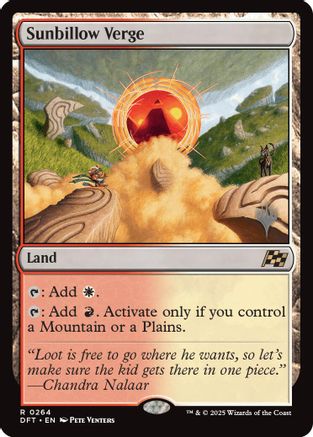 Sunbillow Verge (PPDFT-264) [Promo Pack: Aetherdrift] Foil MTG Single Wizards of the Coast