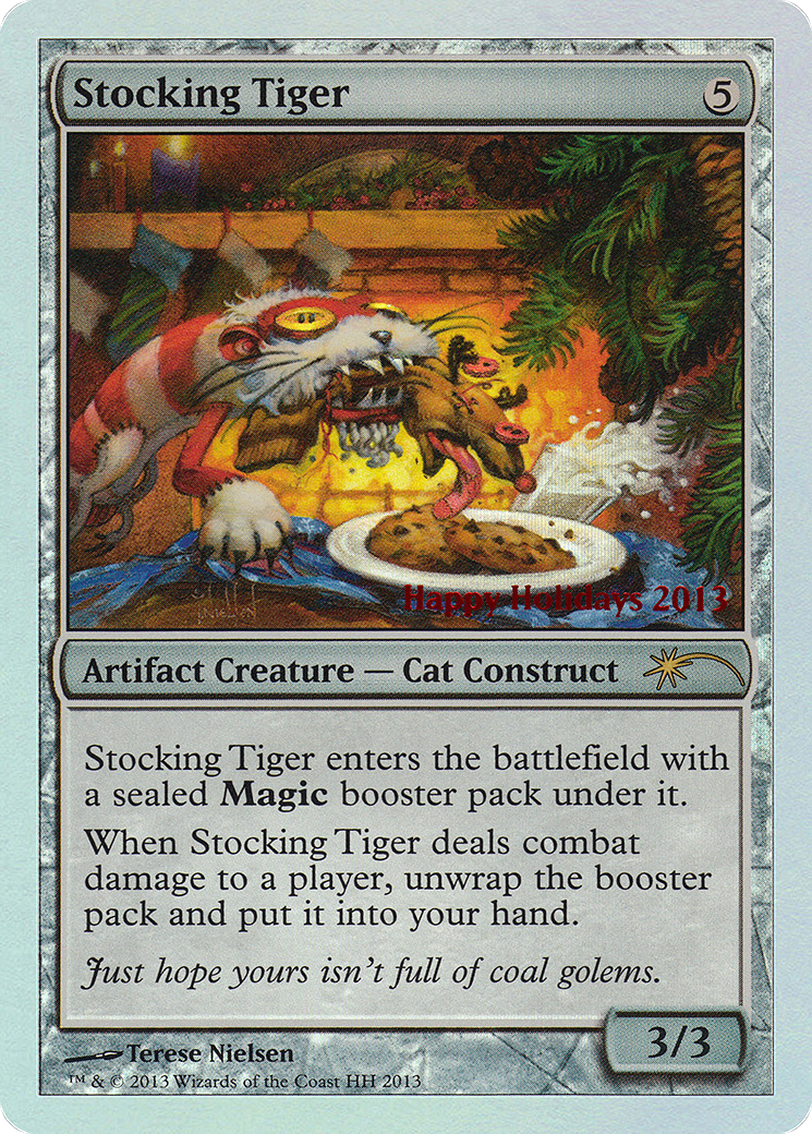 Stocking Tiger (SPECIAL-2013) [Misc] Happy Holidays Foil MTG Single Wizards of the Coast