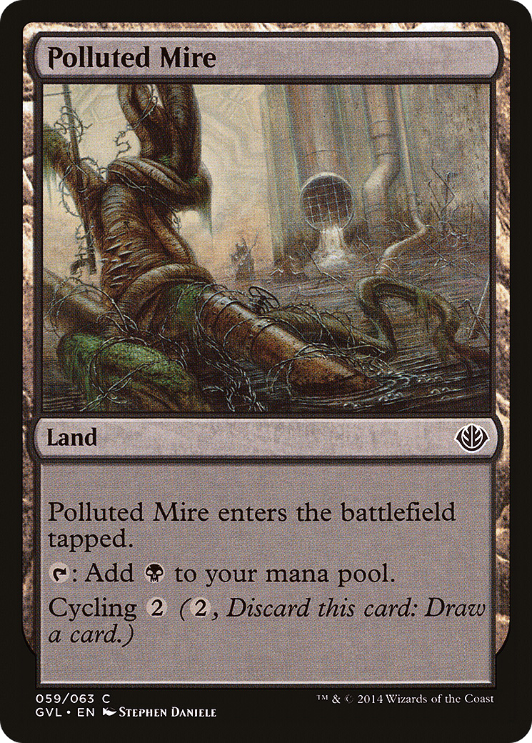 Polluted Mire (DD3-059) [Misc] Duel Decks Anthology: Garruk vs. Liliana MTG Single Wizards of the Coast