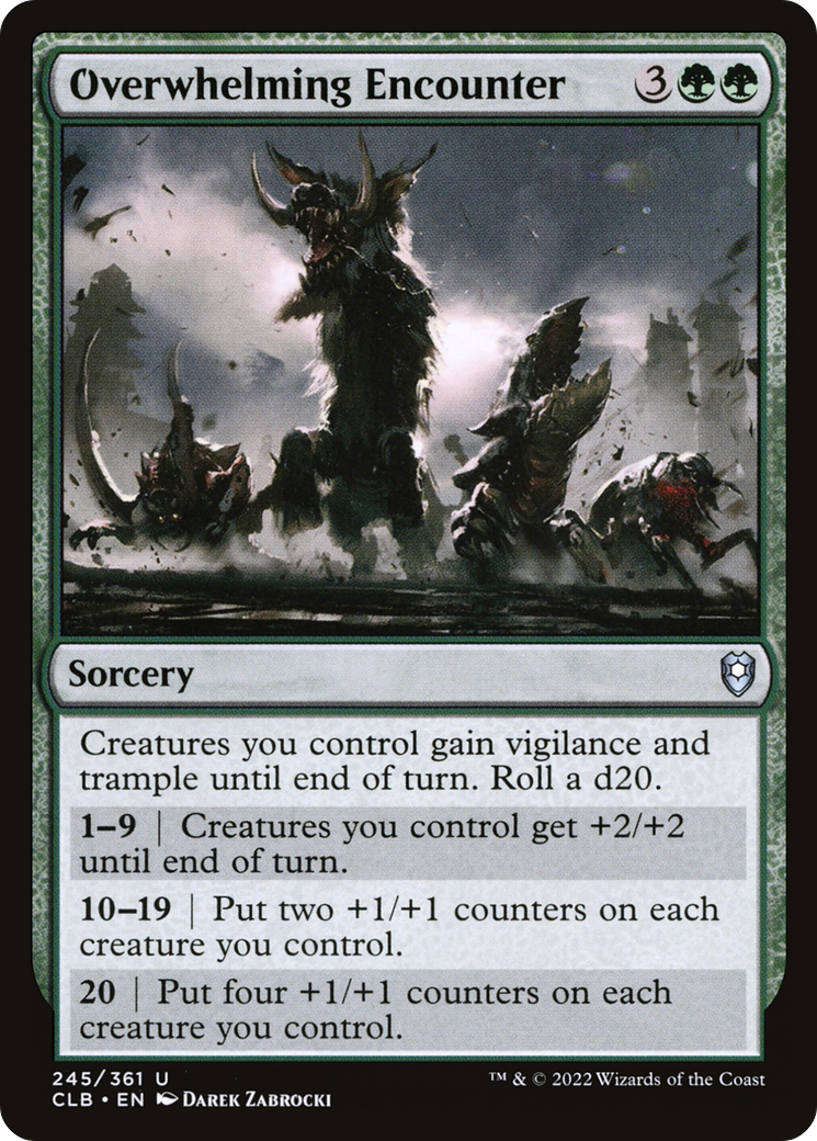 Overwhelming Encounter (CLB-245) [Commander Legends: Battle for Baldur's Gate] Foil MTG Single Wizards of the Coast