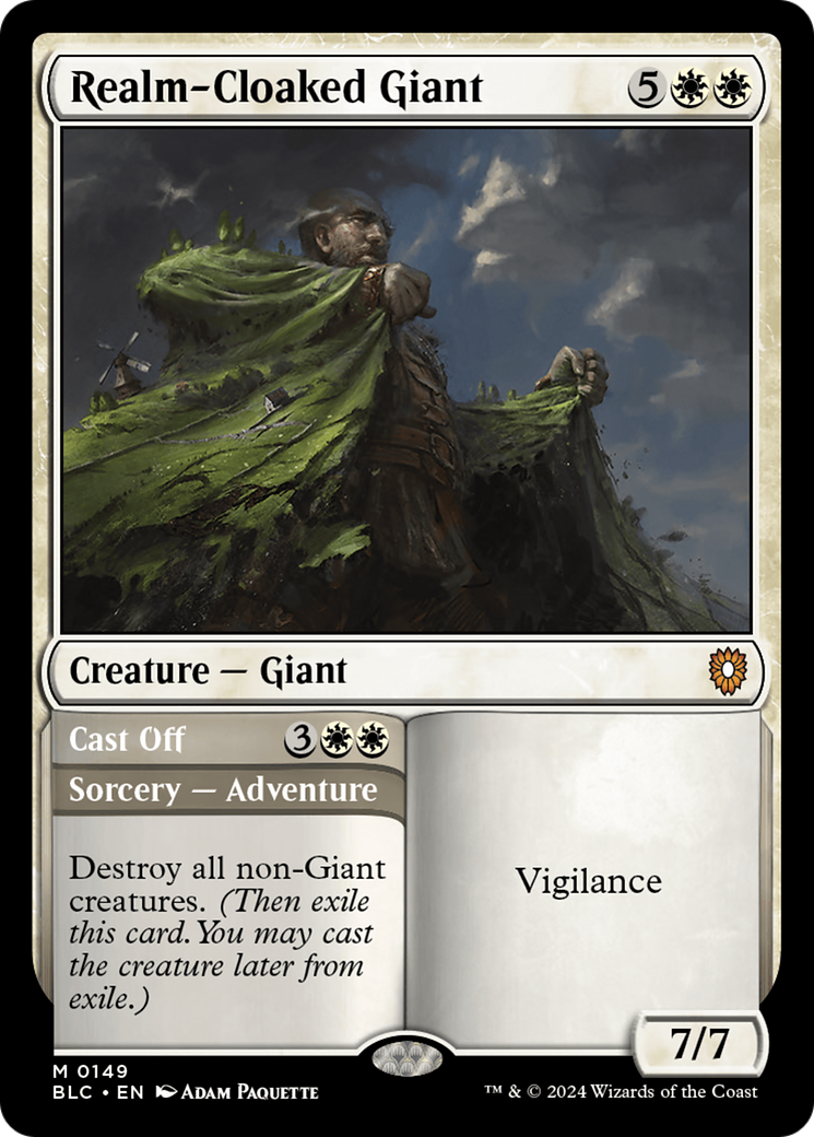 Realm-Cloaked Giant (BLC-149) [Bloomburrow Commander] MTG Single Wizards of the Coast