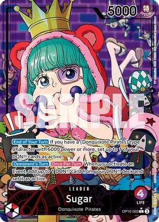 Sugar (003) (Parallel) (OP10-003) [Royal Blood] Foil One Piece Single Bandai