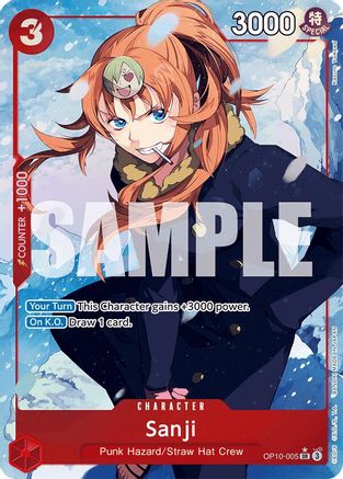 Sanji (Parallel) (OP10-005) [Royal Blood] Foil One Piece Single Bandai