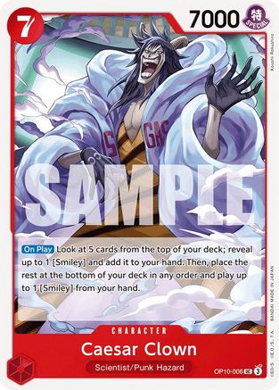 Caesar Clown (006) (OP10-006) [Royal Blood] One Piece Single Bandai