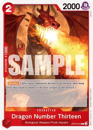 Dragon Number Thirteen (OP10-012) [Royal Blood] One Piece Single Bandai