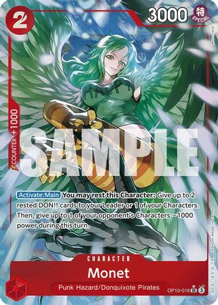 Monet (Parallel) (OP10-016) [Royal Blood] Foil One Piece Single Bandai