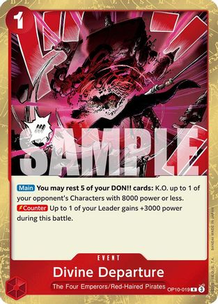 Divine Departure (OP10-019) [Royal Blood] Foil One Piece Single Bandai