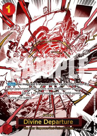 Divine Departure (Parallel) (OP10-019) [Royal Blood] Foil One Piece Single Bandai