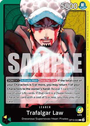Trafalgar Law (022) (OP10-022) [Royal Blood] One Piece Single Bandai