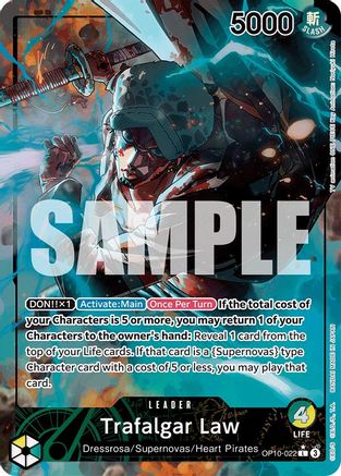 Trafalgar Law (022) (Parallel) (OP10-022) [Royal Blood] Foil One Piece Single Bandai