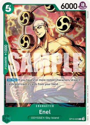 Enel (OP10-025) [Royal Blood] Foil One Piece Single Bandai