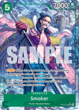 Smoker (030) (Parallel) (OP10-030) [Royal Blood] Foil One Piece Single Bandai