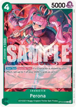 Perona (036) (OP10-036) [Royal Blood] One Piece Single Bandai