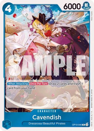 Cavendish (045) (OP10-045) [Royal Blood] Foil One Piece Single Bandai
