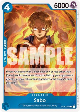 Sabo (OP10-049) [Royal Blood] Foil One Piece Single Bandai
