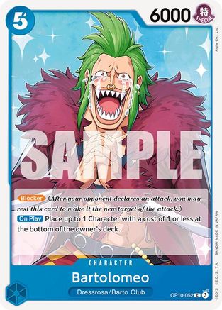 Bartolomeo (OP10-052) [Royal Blood] One Piece Single Bandai
