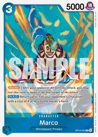 Marco (OP10-055) [Royal Blood] Foil One Piece Single Bandai