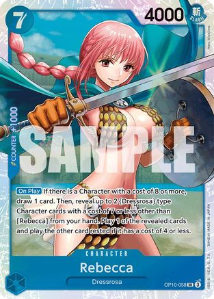 Rebecca (OP10-058) [Royal Blood] Foil One Piece Single Bandai