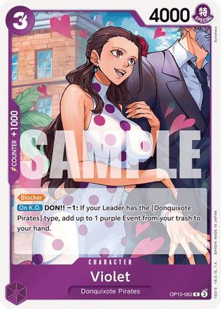 Violet (OP10-062) [Royal Blood] Foil One Piece Single Bandai