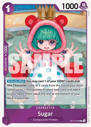 Sugar (065) (OP10-065) [Royal Blood] Foil One Piece Single Bandai