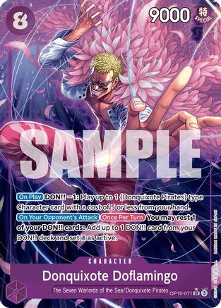 Donquixote Doflamingo (Parallel) (OP10-071) [Royal Blood] Foil One Piece Single Bandai