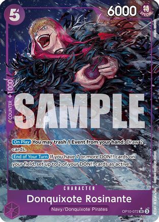 Donquixote Rosinante (Parallel) (OP10-072) [Royal Blood] Foil One Piece Single Bandai