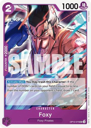 Foxy (OP10-075) [Royal Blood] One Piece Single Bandai