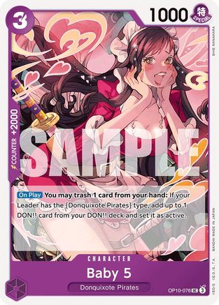 Baby 5 (OP10-076) [Royal Blood] One Piece Single Bandai