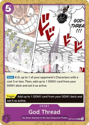 God Thread (OP10-079) [Royal Blood] One Piece Single Bandai