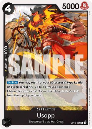 Usopp (081) (OP10-081) [Royal Blood] One Piece Single Bandai