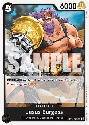 Jesus Burgess (OP10-085) [Royal Blood] One Piece Single Bandai