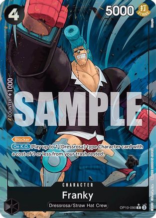 Franky (090) (Parallel) (OP10-090) [Royal Blood] Foil One Piece Single Bandai