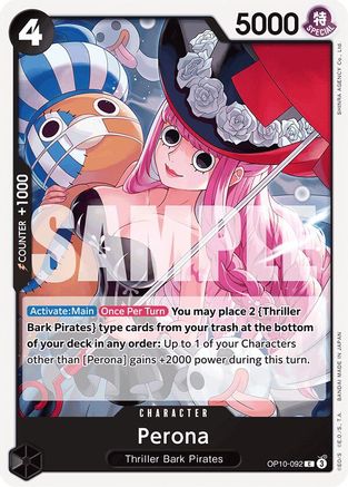 Perona (092) (OP10-092) [Royal Blood] One Piece Single Bandai
