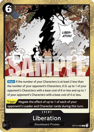 Liberation (OP10-098) [Royal Blood] Foil One Piece Single Bandai