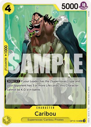 Caribou (OP10-104) [Royal Blood] One Piece Single Bandai